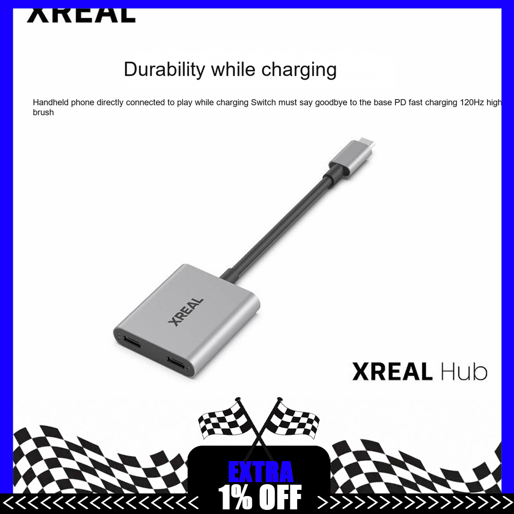 Gaming Console Rog Ally - XREAL Hub USB-Cアダプター：ARグラス、携帯型ゲーム機、Switch、Steam Deck、ROG Allyに対応。PD充電、ビデオ出力機能付き。プレゼントにも最適。
