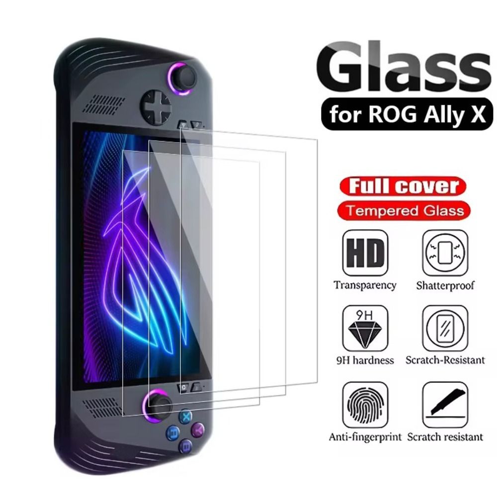Gaming Console Rog Ally - 3枚入りアクセサリー ゲーム機用スクリーンプロテクター HD カーブエッジ ゲーミングハンドヘルド保護フィルム ROG