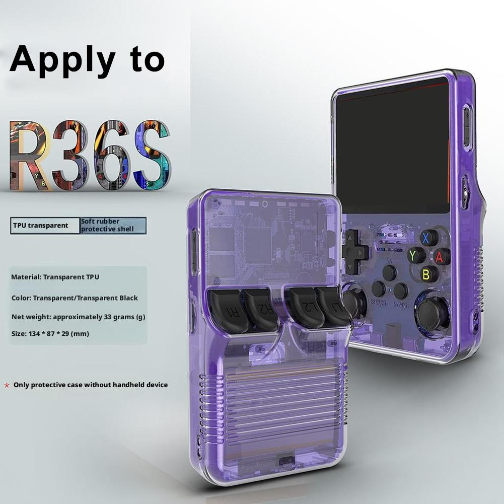 R36S ハンドヘルドゲームコンソール保護カバーポータブルバ - Gaming Console For Phone のレビューと価格