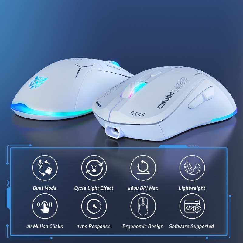 ONIKUMA CW917 ワイヤレス/有線ゲーミングマウス - Gaming Console Buttons のレビューと価格