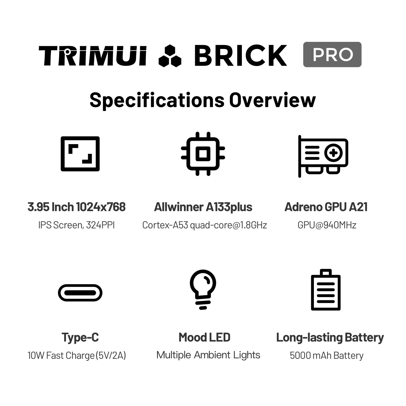 TRIMUI BRICK PRO オープンソースLinuxポ - Gaming Console Under 5000 のレビューと価格